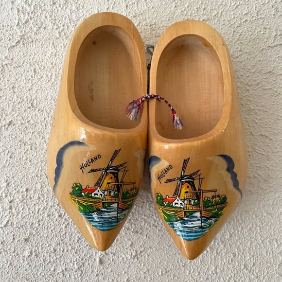 Dutch wooden clogs - hand-painted 🇳🇱🌟 - Picture 3 of 7